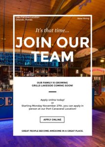 Grills lakeside online application